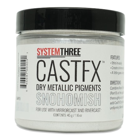System Three Resins CastFX Dry Metallic Color Pigments, Snohomish, 45g 3150S06